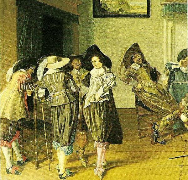 Dirck Hals meeting in an inn, c oil painting image